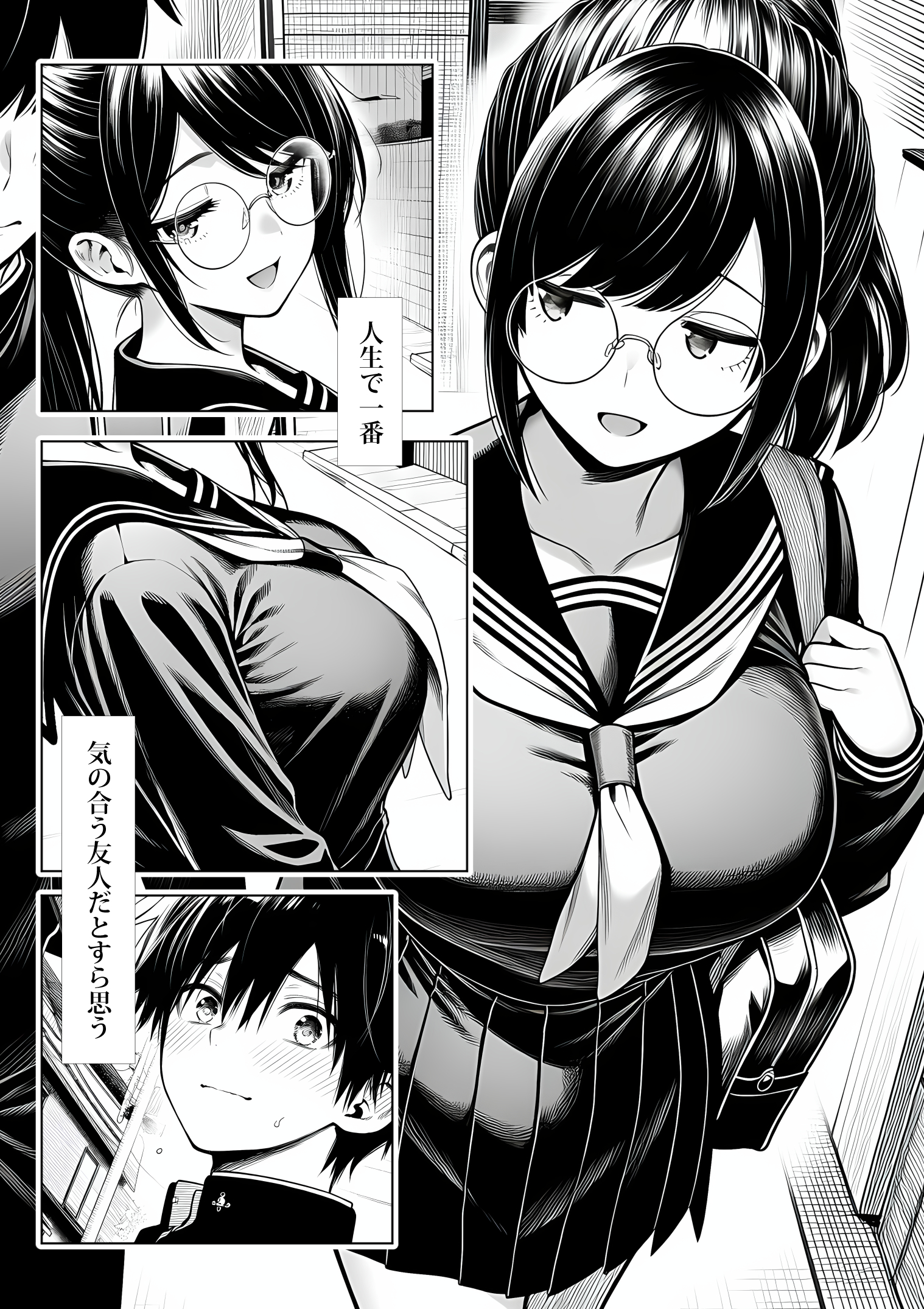 むっちり成長した幼馴染みと友達セックスする話 体験版3