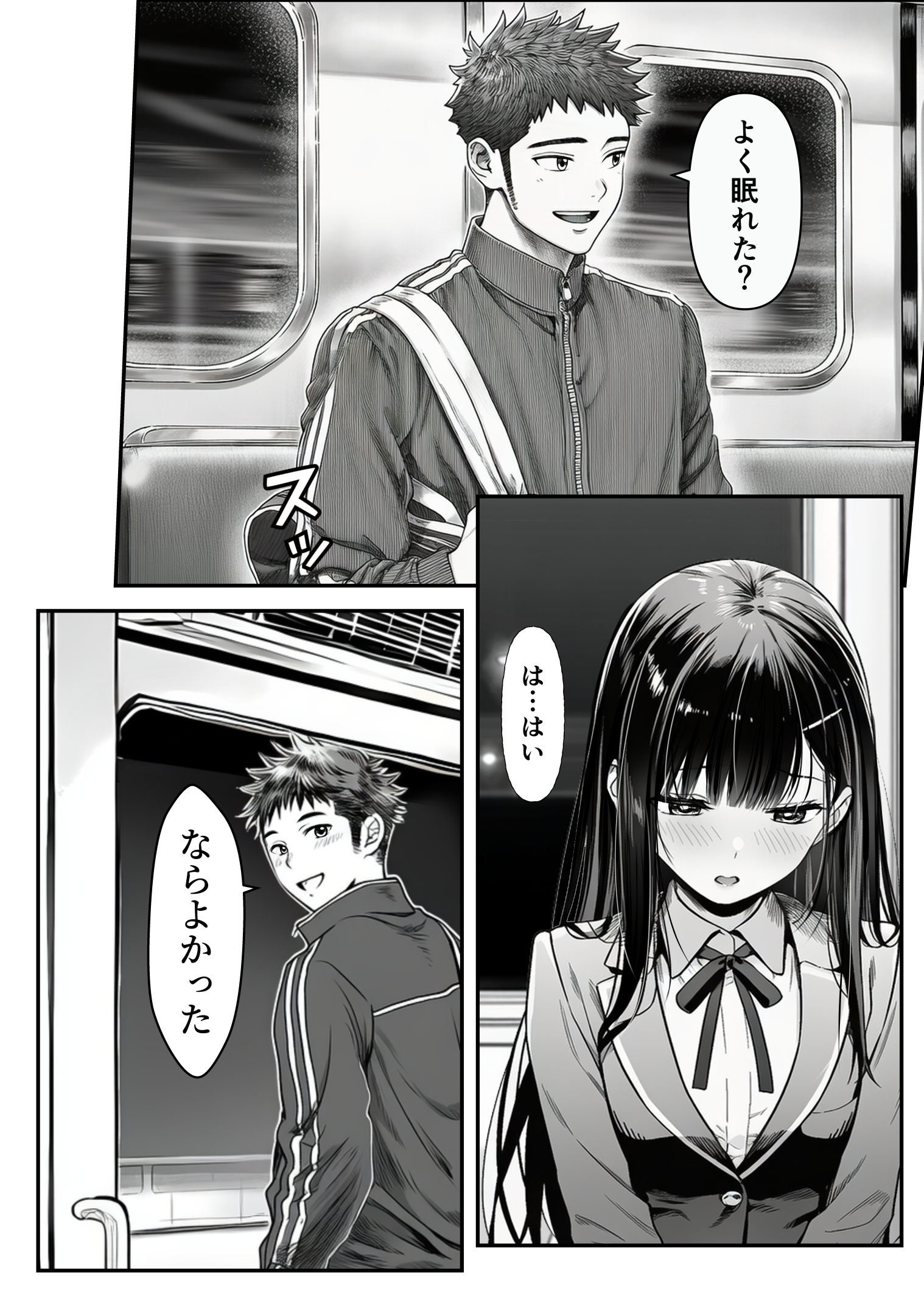 電車で何度も肩にもたれかかってくる女の子と、子作りセックスしてしまった 体験版9