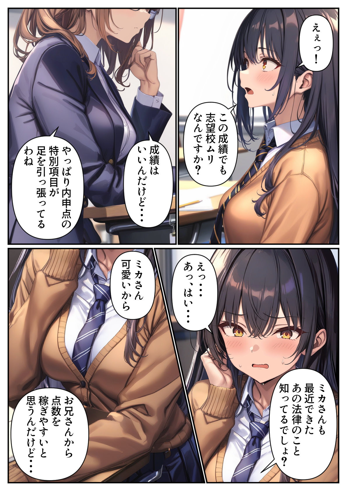 妹が内申点のためにエッチなことをしてとお願いしに来たのだが 体験版1