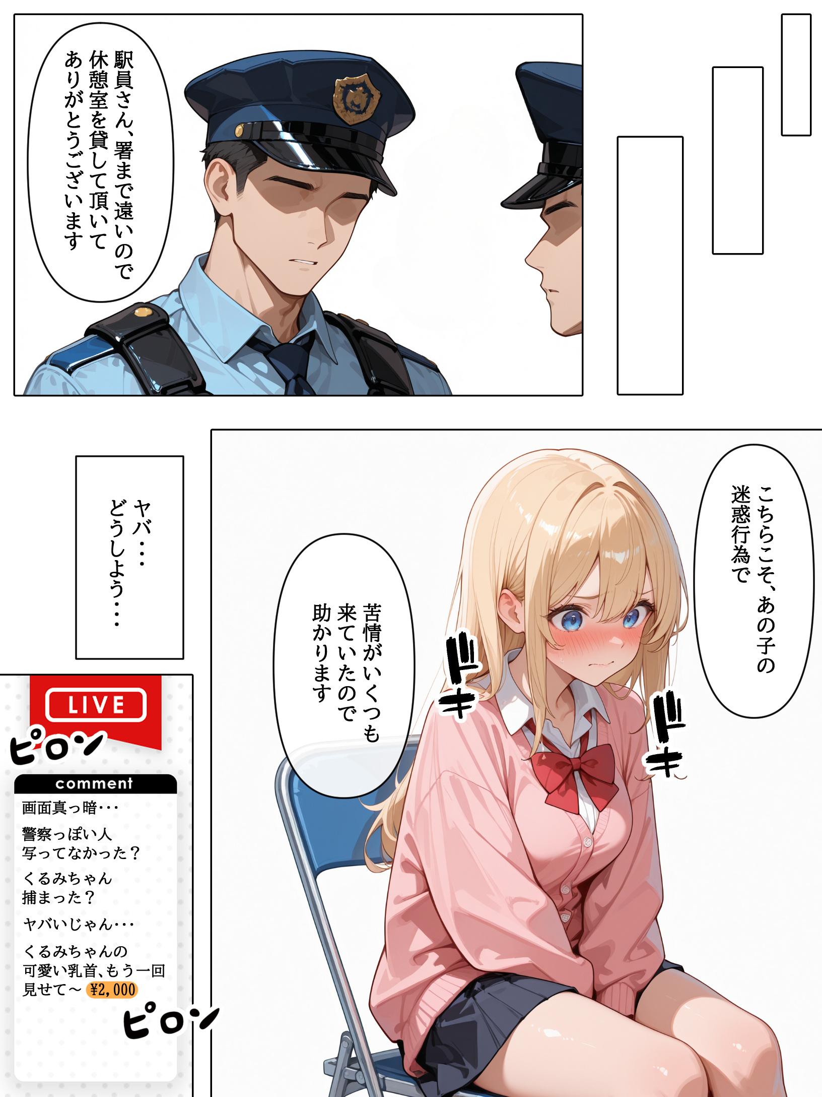 迷惑配信者を、捕まえた!「迷惑配信者への’指導’(性行為)がネット配信!?」 体験版3