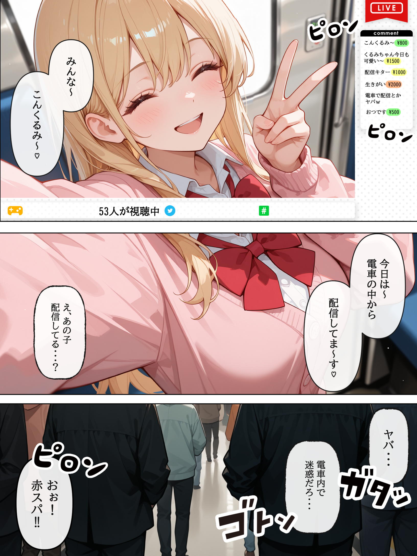 迷惑配信者を、捕まえた!「迷惑配信者への’指導’(性行為)がネット配信!?」 体験版17