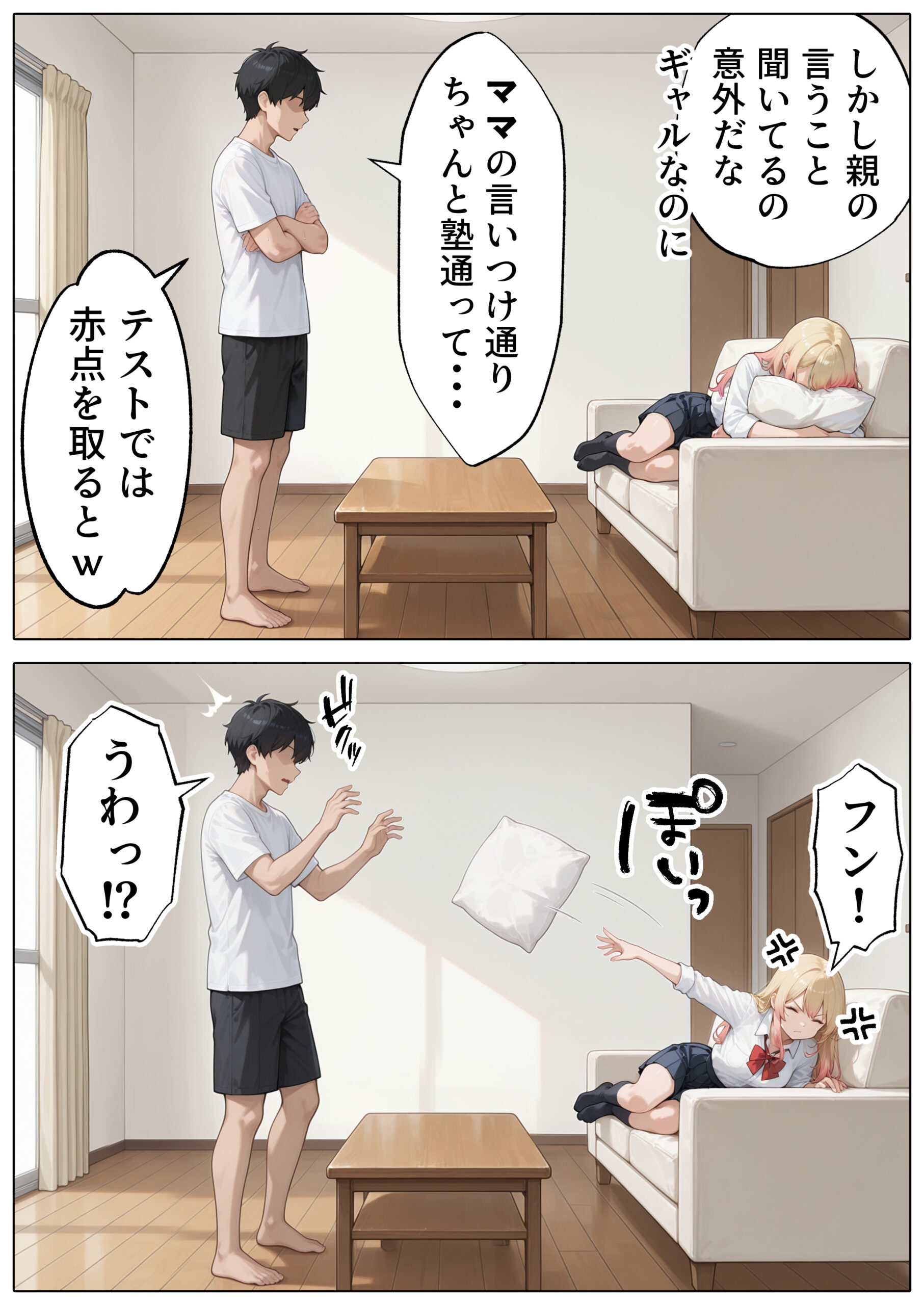 【続編:白ギャルJK2】ラブドール頼んだら、白ギャルJKが来た 体験版4